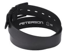 Peterson Kožený pásek s černou kovovou přezkou - 120