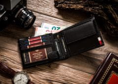 Peterson Pánská kožená peněženka Kauhajoki černá univerzální