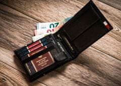 Peterson Pánská kožená peněženka Kauhajoki černá univerzální
