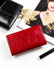 Peterson Dámská kožená peněženka Szob černá, červená univerzální
