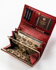 Peterson Dárková sada: dámská kožená peněženka se zapínáním a parfémovanou vodou Lizard