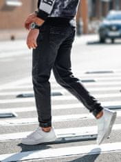 OMBRE Pánské džínové jogger kalhoty Reynard černé L