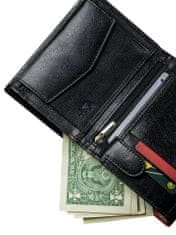 Rovicky Pánská kožená peněženka Putnok černo-červená One size