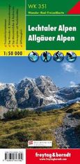 Freytag & Berndt WK 351 Lechtalské Alpy, Allgäuské Alpy 1:50 000 / turistická mapa