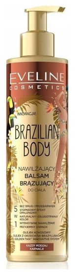 Eveline BRAZILIAN BODY NAWILŻAJĄCY BALSAM BRĄZUJĄCY DO CIAŁA 5W1 200 ML, EVELINE