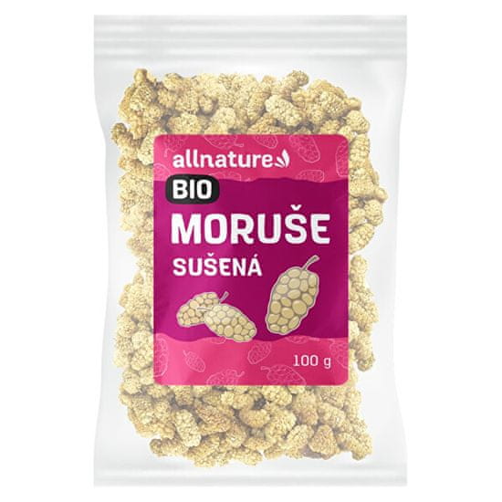 Allnature Moruše bílá sušená BIO/RAW 100 g