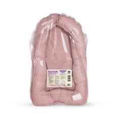 Petite&Mars Hnízdo ochranné pro miminko FEEL SAFE Dusty Pink 90 x 60 cm