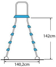 Gre Bazénové nerezové schůdky 142 cm