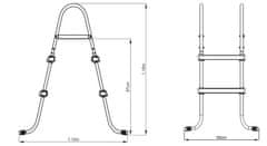 Bestway bazénové schůdky 0,84m