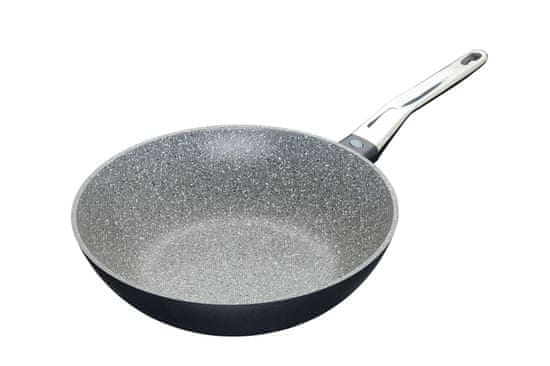 MasterClass Pánev WOK 28 cm indukční nepřilnavá granitová, MasterClass