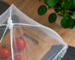 Excellent Houseware Moskytiéra Na Ovoce Jídlo Na Stůl Proti Hmyzu 30X30 Cm Bílá Barva