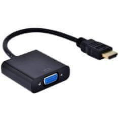 Northix Adaptér HDMI na VGA – černý 