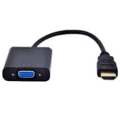 Northix Adaptér HDMI na VGA – černý 