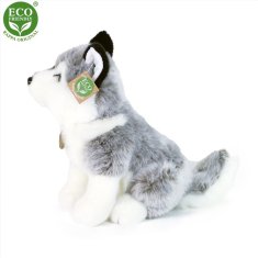 Rappa Plyšový pes husky sedící 30 cm ECO-FRIENDLY