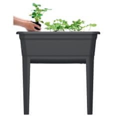 Prosperplast Sadbovač vysoký s víkem na výsev Květináč pro balkón RESPANA PLANTER59,6 cm - Antracit