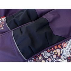 WAMU Softshellové kalhoty dětské, SOVA, fialová, vel. 116-122