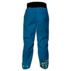 WAMU Softshellové kalhoty dětské, BAGR, modrá, vel. 98-104