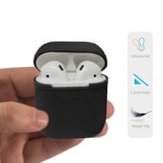 Northix Přenosné pouzdro na Airpods vyrobené ze silikonu - černé 