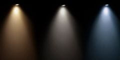 Design Light Sada 2x LED Světel Pod Kuchyňskou Linku SQUARE 3 Černá 2.5W 12V DC Teplá Bílá