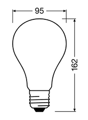 Osram LED žárovka E27 A60 24W = 200W 3452lm 4000K Neutrální bílá