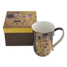 Home Elements  Porcelánový hrnek 400 ml, Klimt, Polibek tmavý