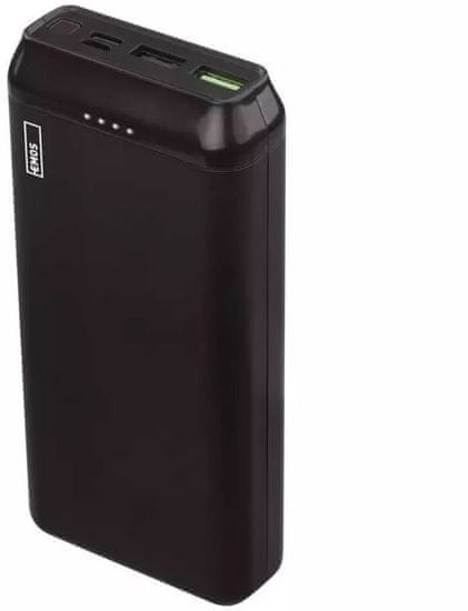 Emos powerbanka Alpha Q2 20, 20000 mAh, 22.5W, černá