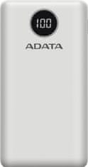 Adata powerbanka P20000QCD, 20000mAh, bílá