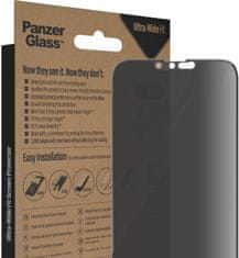 PanzerGlass ochranné sklo Privacy pro Apple iPhone 14 Plus/13 Pro Max s instalačním rámečkem