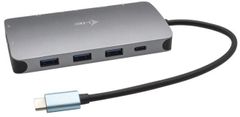 I-TEC dokovací stanice Metal Nano USB-C, VGA, HDMI, 3x USB 3.0 + i-tec Universal Charger 77 W