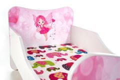 Halmar Dětská postel Happy Fairy, bílá / růžová