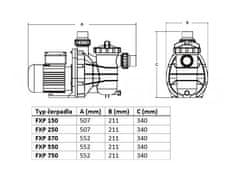 Brilix Bazénové čerpadlo FXP 150