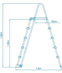 Intex Bazénové bezpečnostní schůdky 1,32m