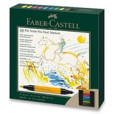 Faber-Castell Popisovač Pitt Artist Pen Dual Marker sada 10 ks