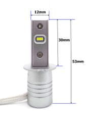 motoLEDy LED žárovky H3 9V-30V CANBUS CSP sada Nová