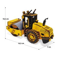 InnoVibe RoboTime dřevěné 3D puzzle - Silniční válec