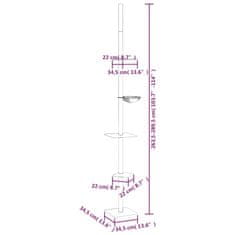 Petromila Kočičí strom ke stropu krémový 263,5–289,5 cm