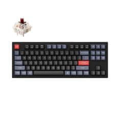 Keychron Q3 QMK Mechanická klávesnice Carbon Black Gateron G Pro Brown Q3-C3