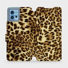 Mobiwear Flip pouzdro na mobil Motorola Moto G72 - VA33P Leopardí vzor