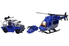 Policejní s figurkami vrtulník 33 cm