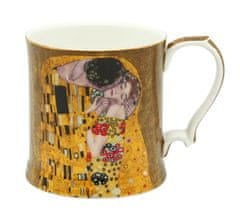 Home Elements  Porcelánový hrnek 360 ml, Klimt Polibek zlatý