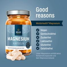 WoldoHealth® Hořčík Tri-Magnesium dicitrát 120 kapslí