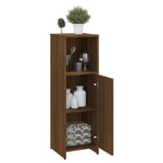 Greatstore Koupelnová skříňka hnědý dub 30 x 30 x 95 cm kompozitní dřevo