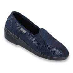 Befado dámské pantofle pu navy blue velikost 41