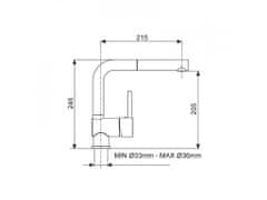 Sinks AVMI3PGR72 MIX 3 P Šedá - Titanium dřezová baterie