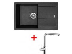 Sinks AMANDA 780 Metalblack+ELKA