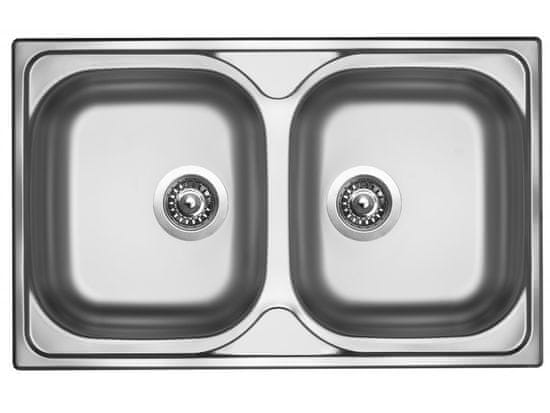 Sinks CLASSIC 800 DUO V 0,6mm matný
