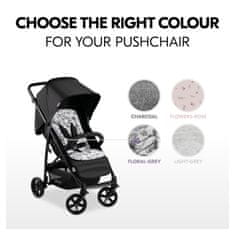 Hauck Pushchair Seat Liner Floral Grey