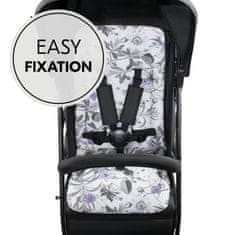 Hauck Pushchair Seat Liner Floral Grey