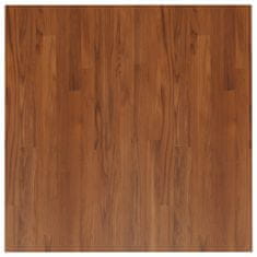 Greatstore Čtvercová stolní deska tmavě hnědá 80x80x1,5 cm ošetřený dub