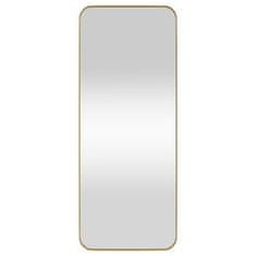 Vidaxl Nástěnné zrcadlo zlaté 40 x 100 cm obdélníkové